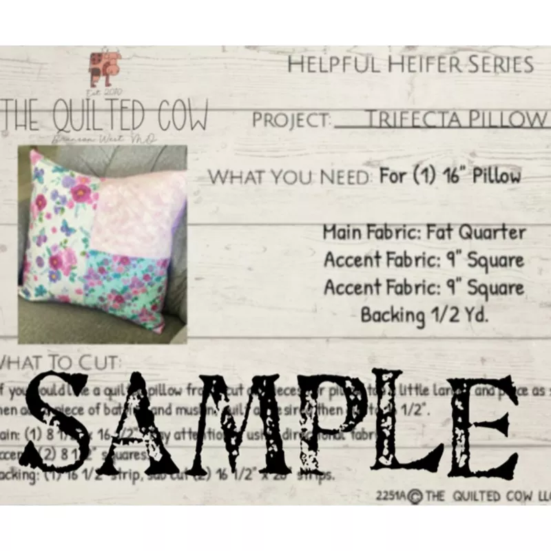 Helpful Heifer Trifecta Pillow