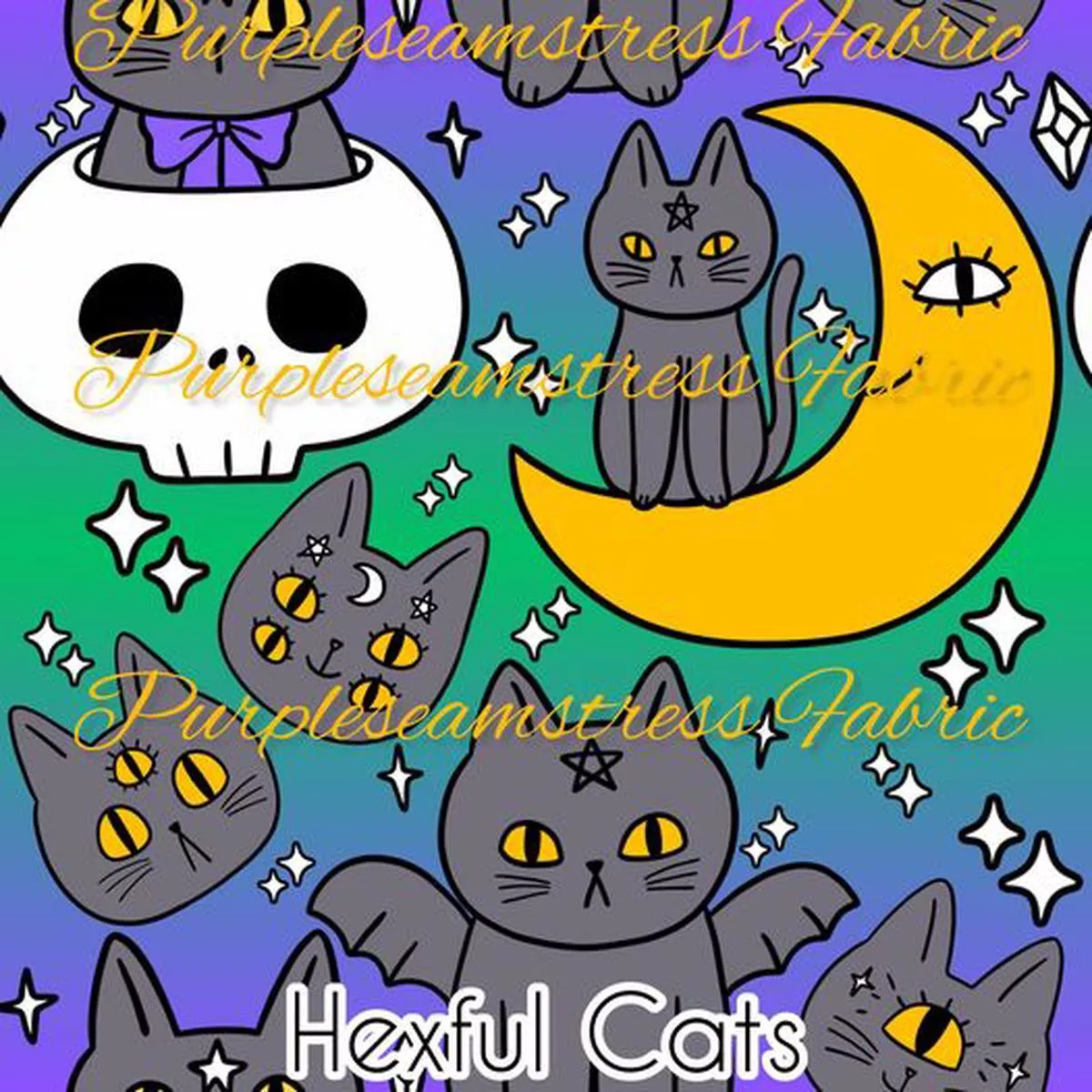 Hexful CatsFabric