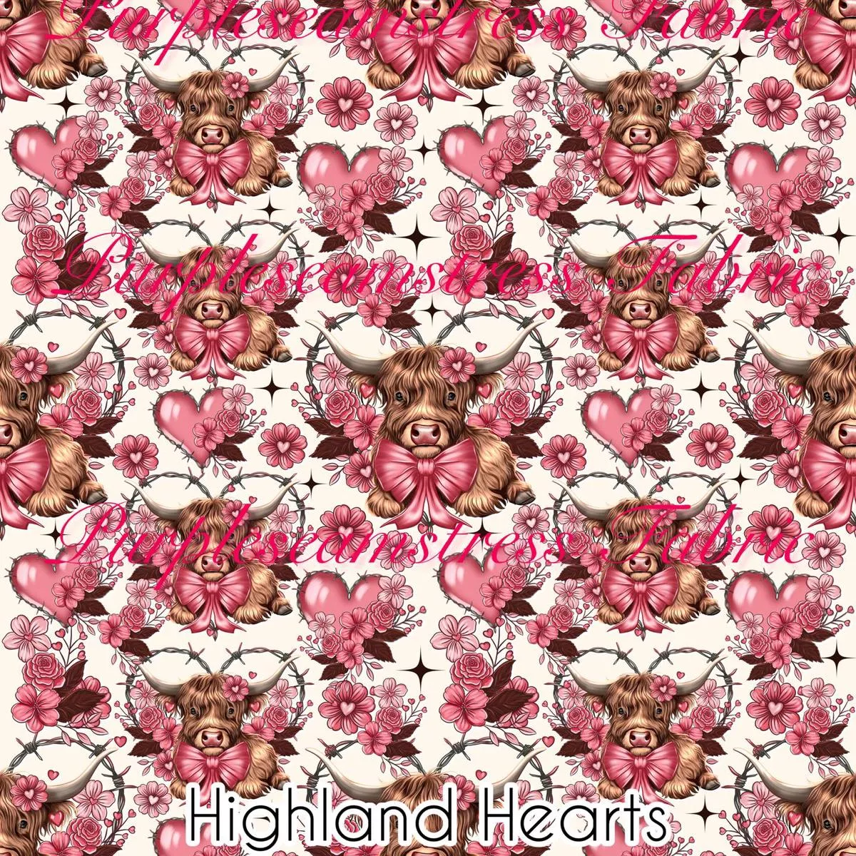 Highland HeartsFabric