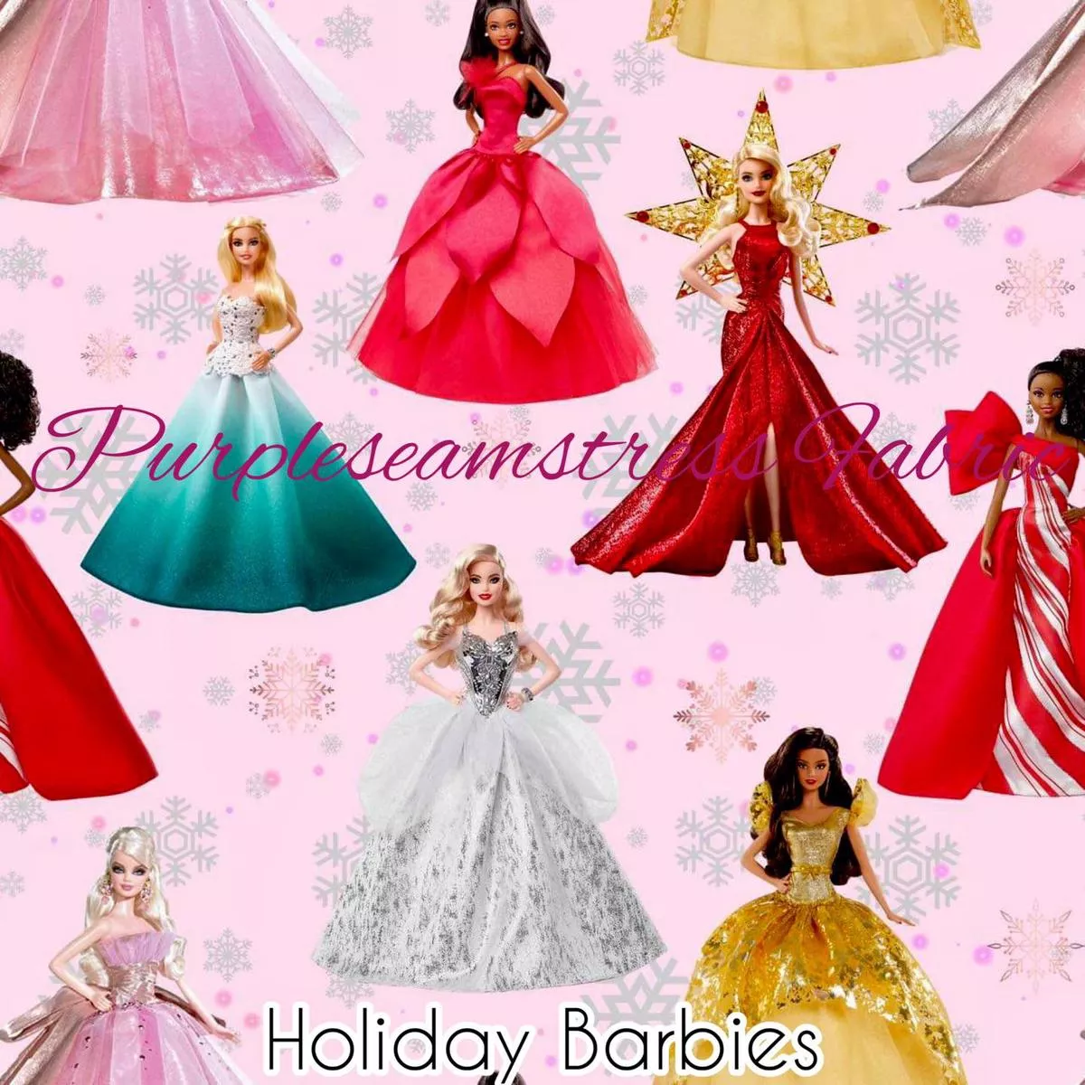 Holiday BarbiesFabric