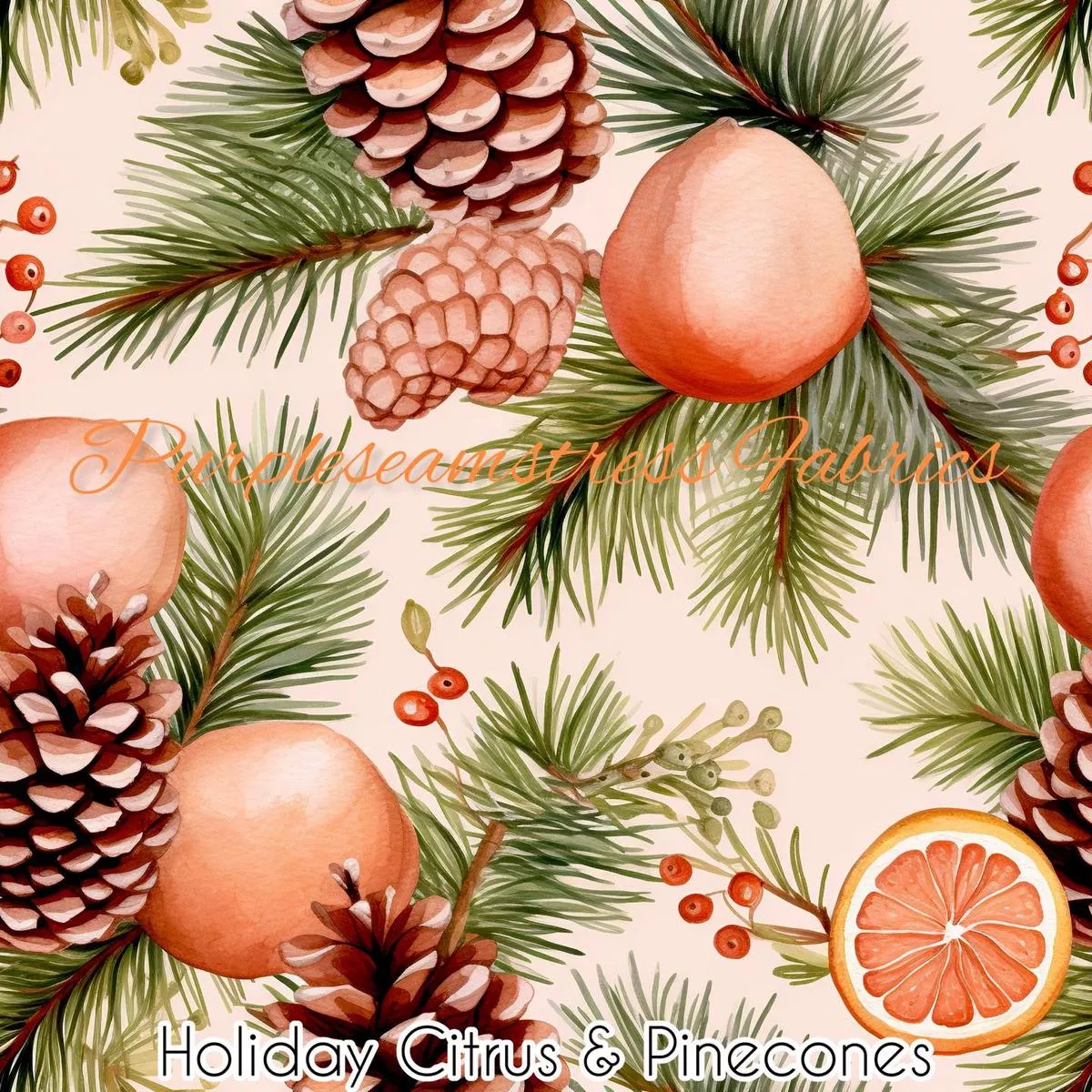 Holiday Citrus & Pinecones…