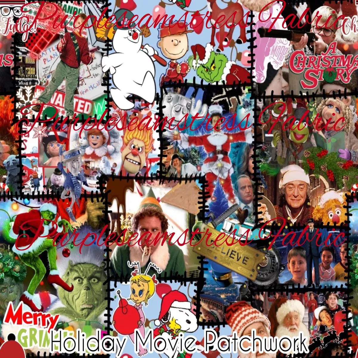 Holiday Movie PatchworkFabric