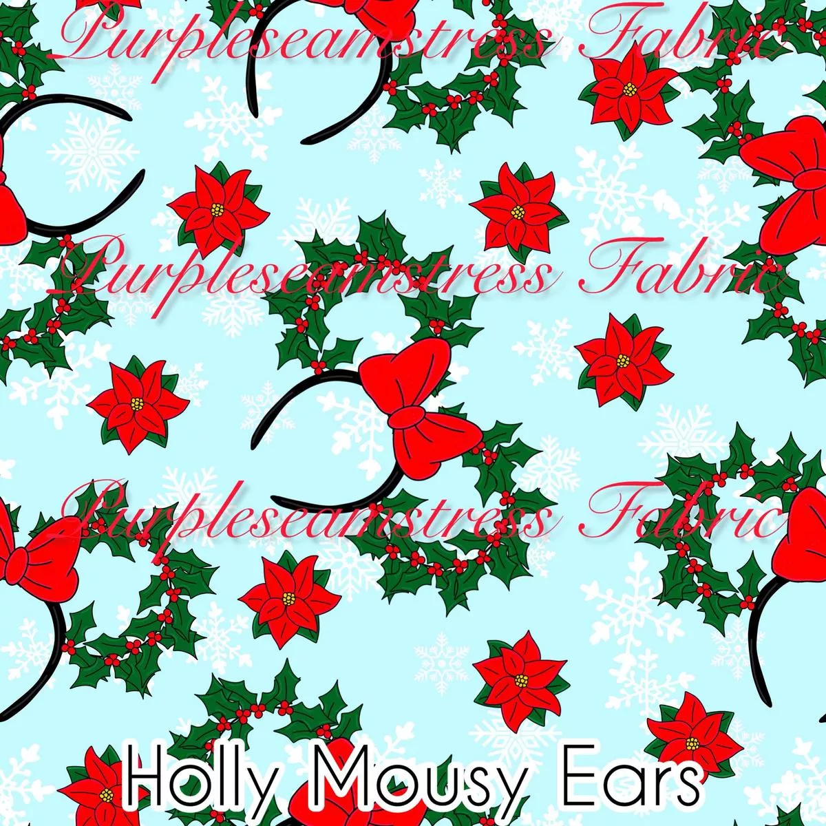 Holly Mouse EarsFabric