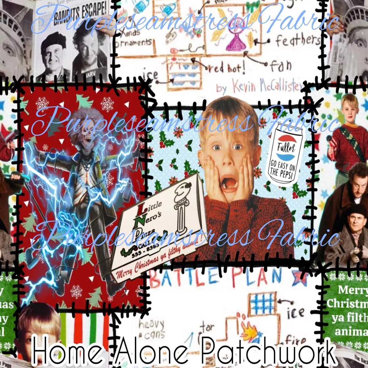 Home Alone PatchworkFabric
