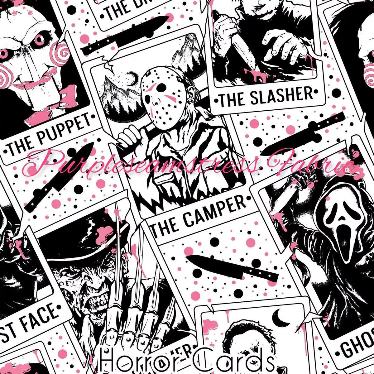 Horror CardsFabric