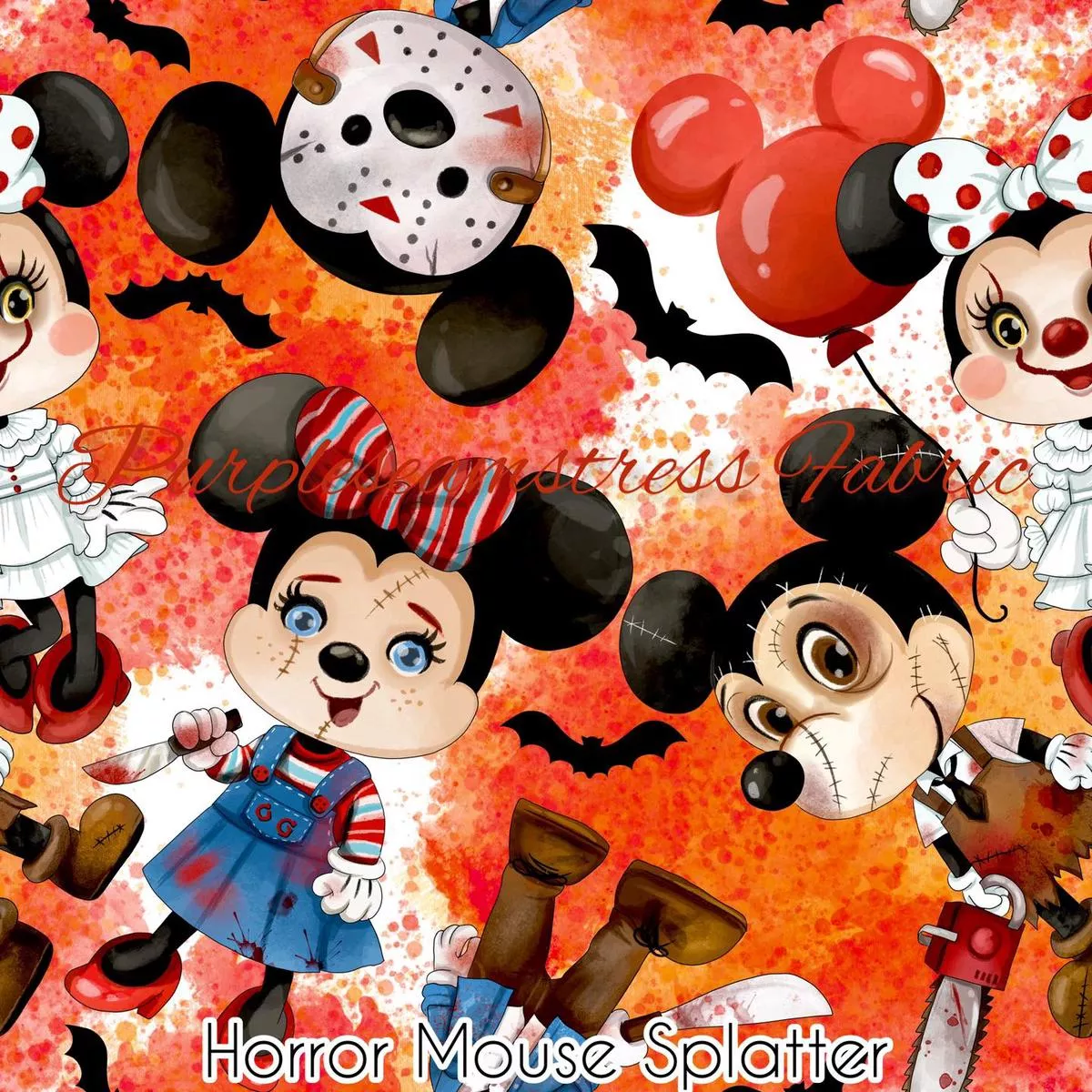 Horror Mouse SplatterFabric