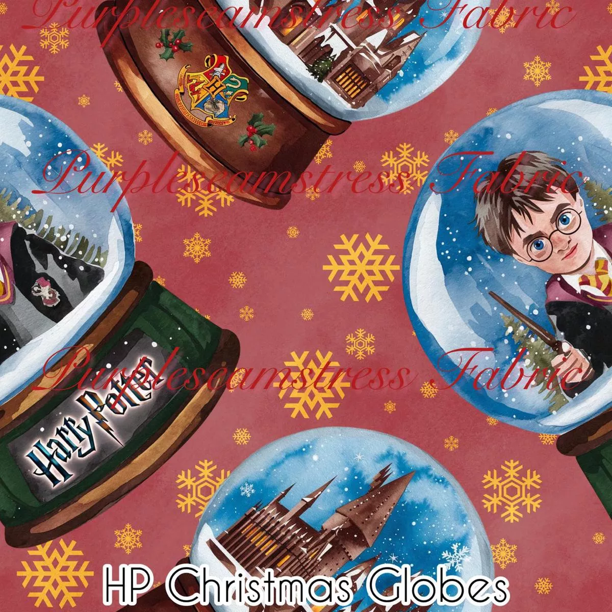 HP Christmas GlobesFabric