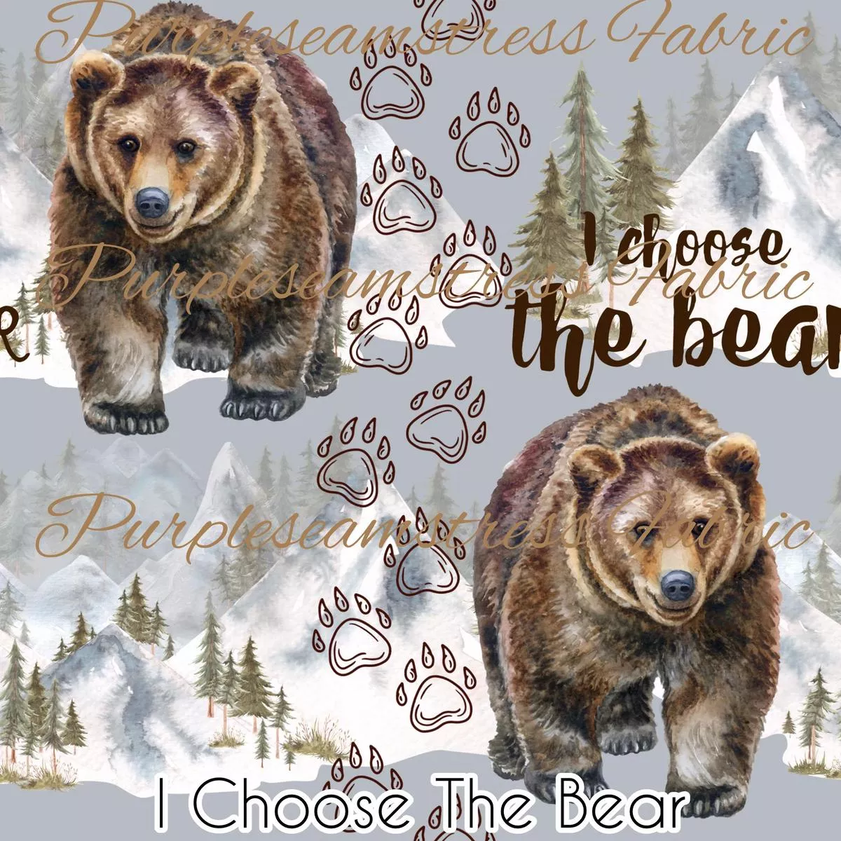 I Choose The BearFabric