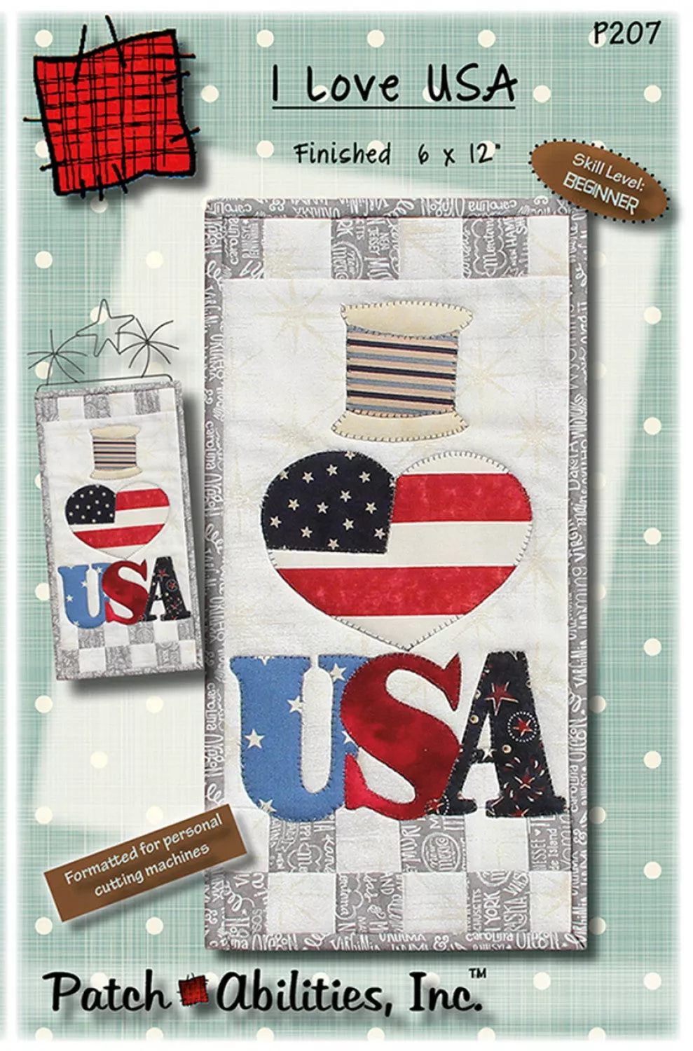 I Love USA Quilt Pattern