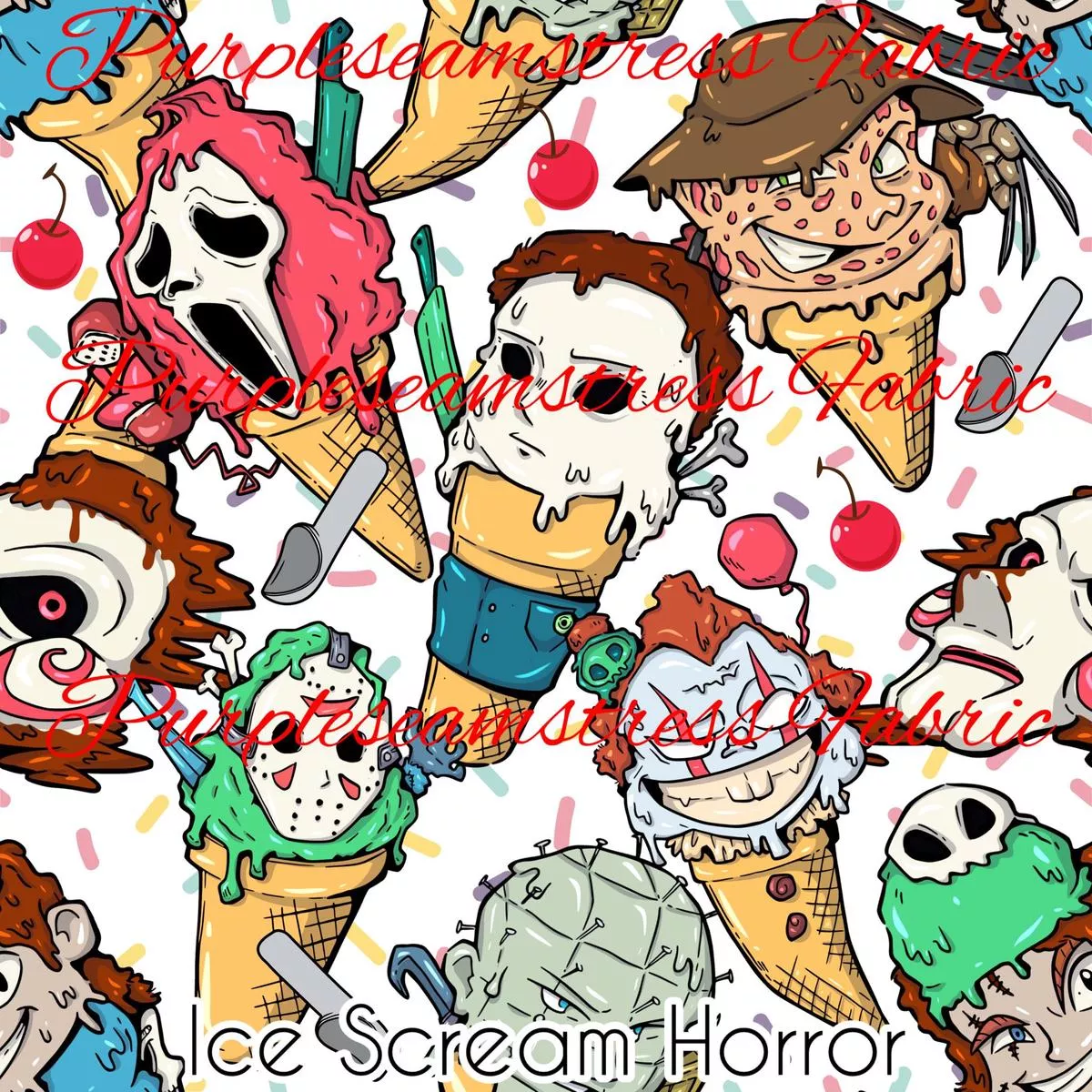 Ice Cream HorrorFabric