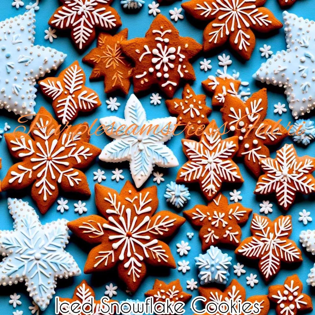 Iced Snowflake CookiesFabric