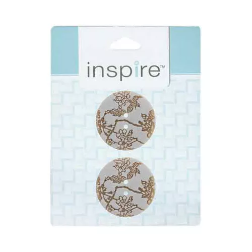 INSPIRE 2-Hole Button34 mm (1 3/8)2 CountPolyester