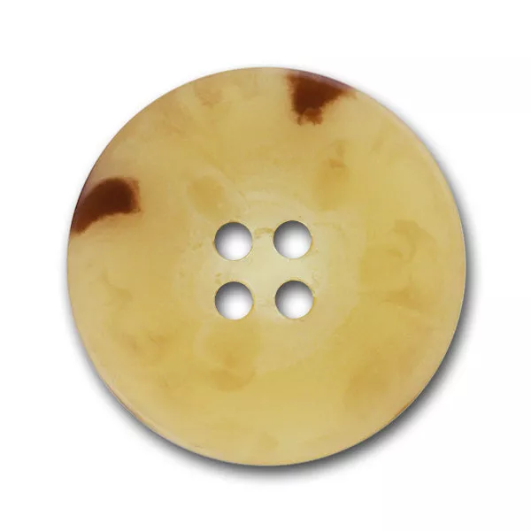 Ivory Mock Tortoise Plastic Button
