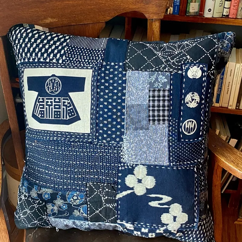 Japanese Wagara Fabric Boro Kit