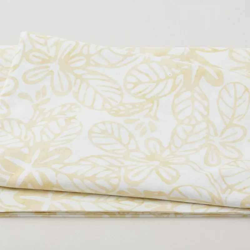 Java Batiks – Flower Stamp Tan 2 Yard Cut