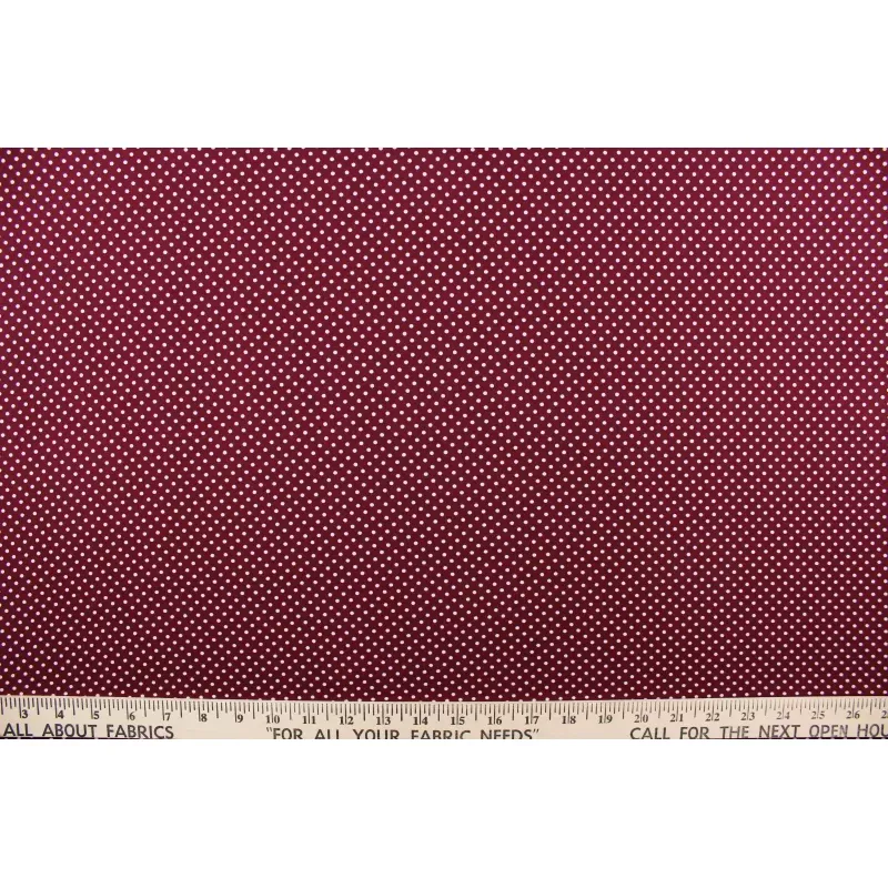 Jersey Interlock Dotted Cranberry