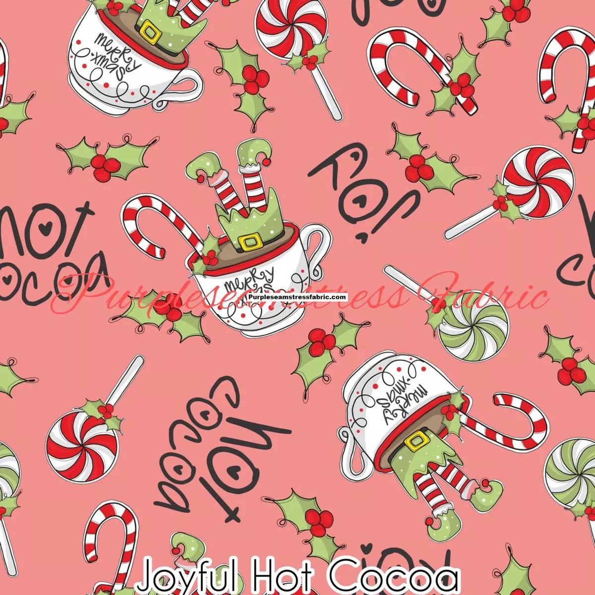 Joyful Hot CocoaFabric