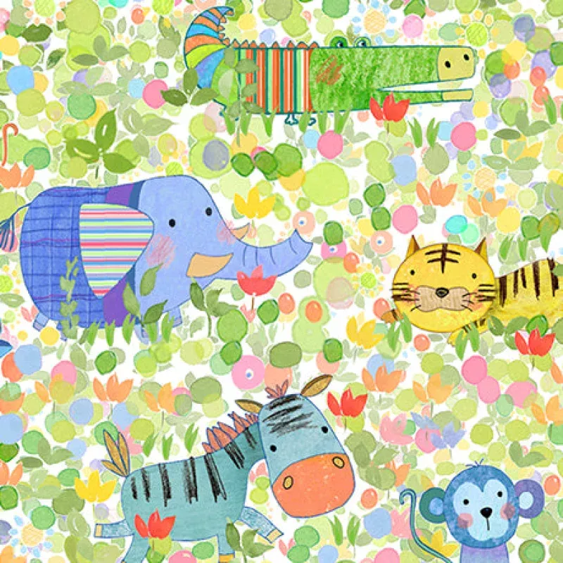 Jungle Friends Fat Qtr Bundle 31384abre