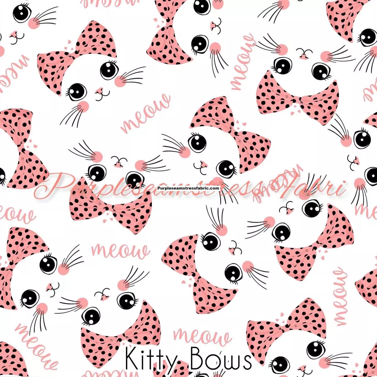 Kitty BowsFabric