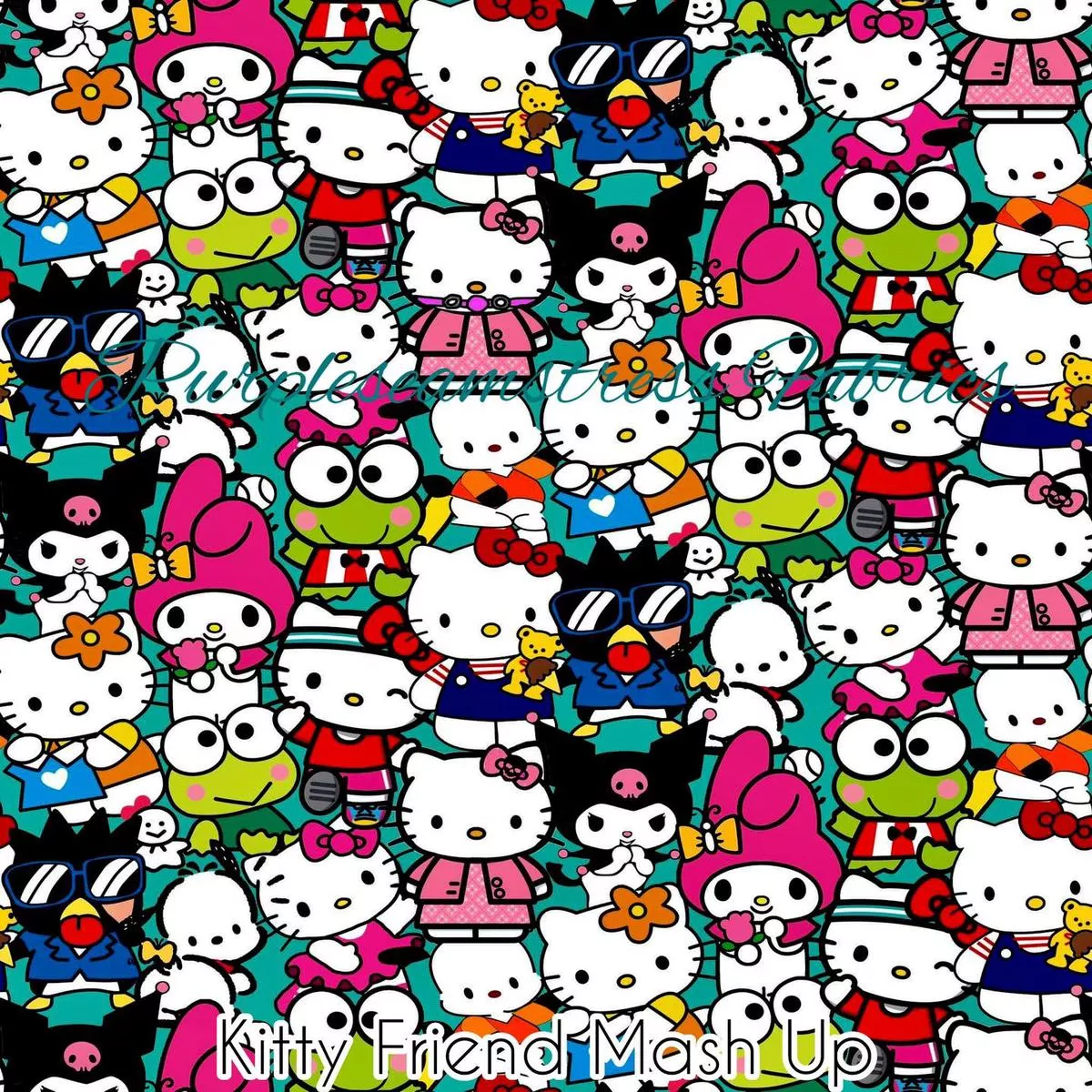 Kitty Friends MashupFabric