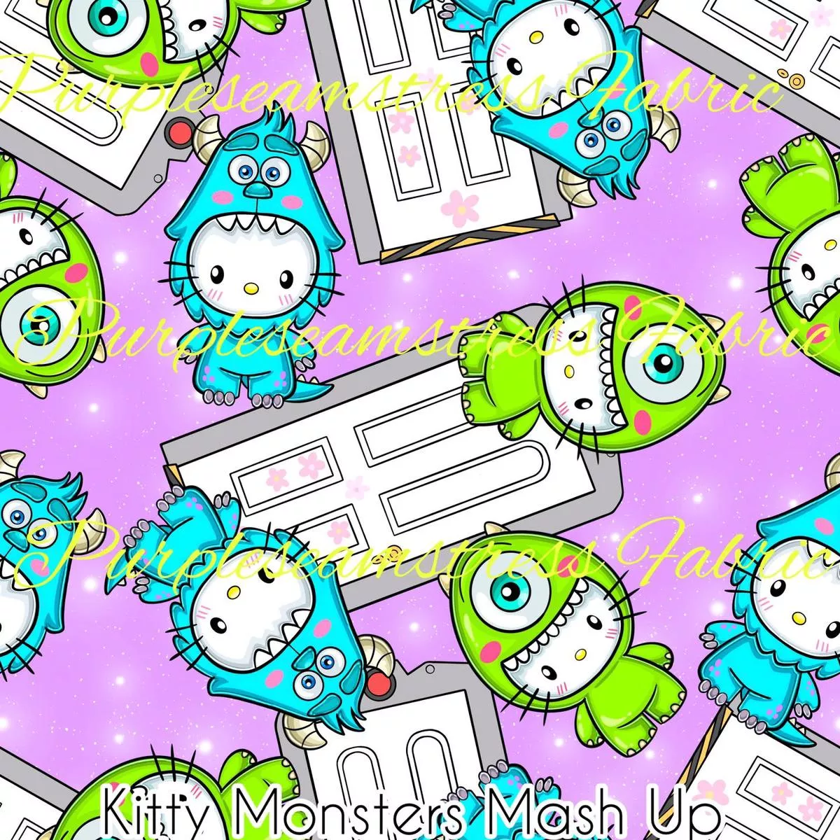 Kitty Monsters Mash UpFabric