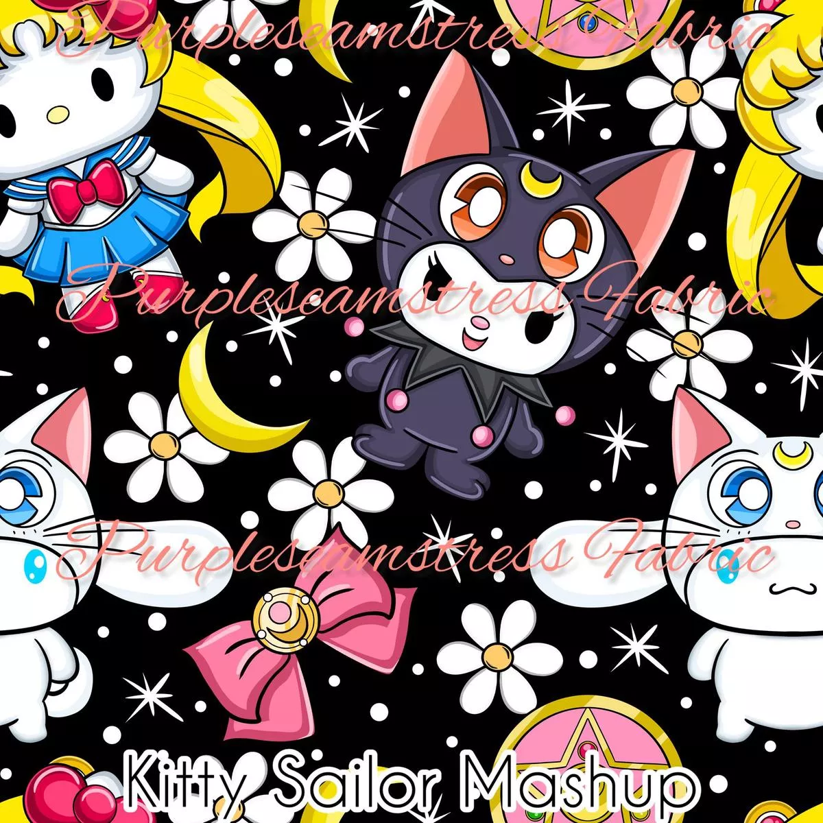 Kitty Sailor MashupFabric