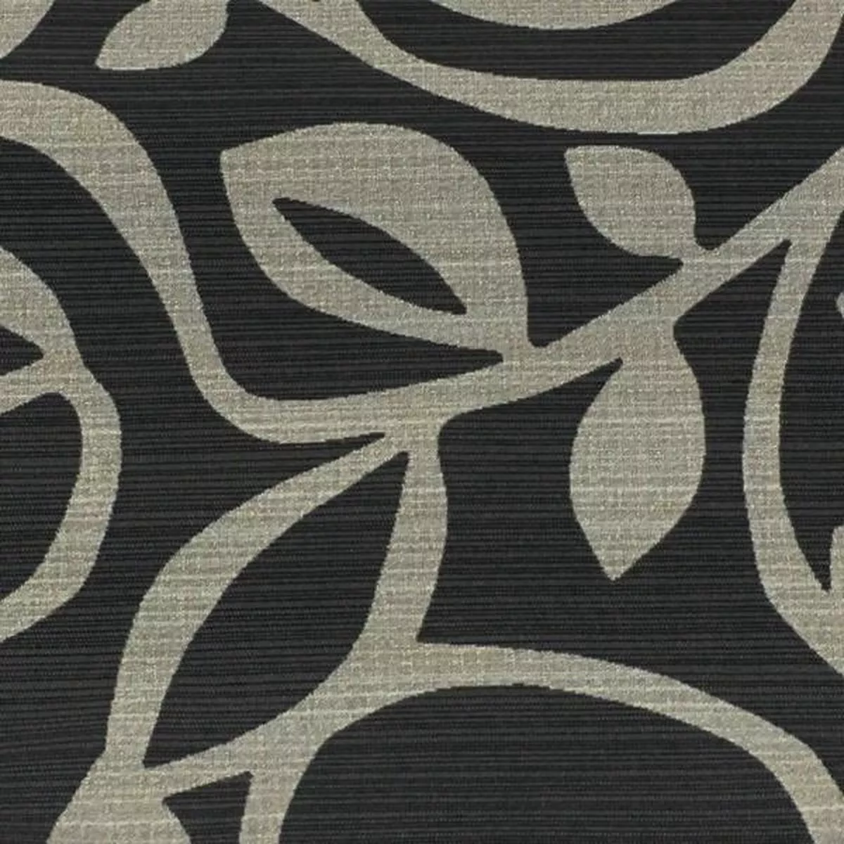 Kiwi Graphite Modern Botanical Design Grey Upholstery Fabric