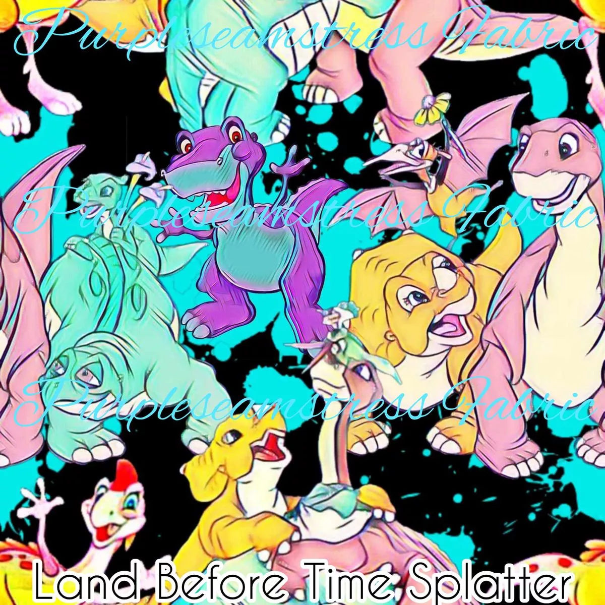 Land Before Time SplatterFabric