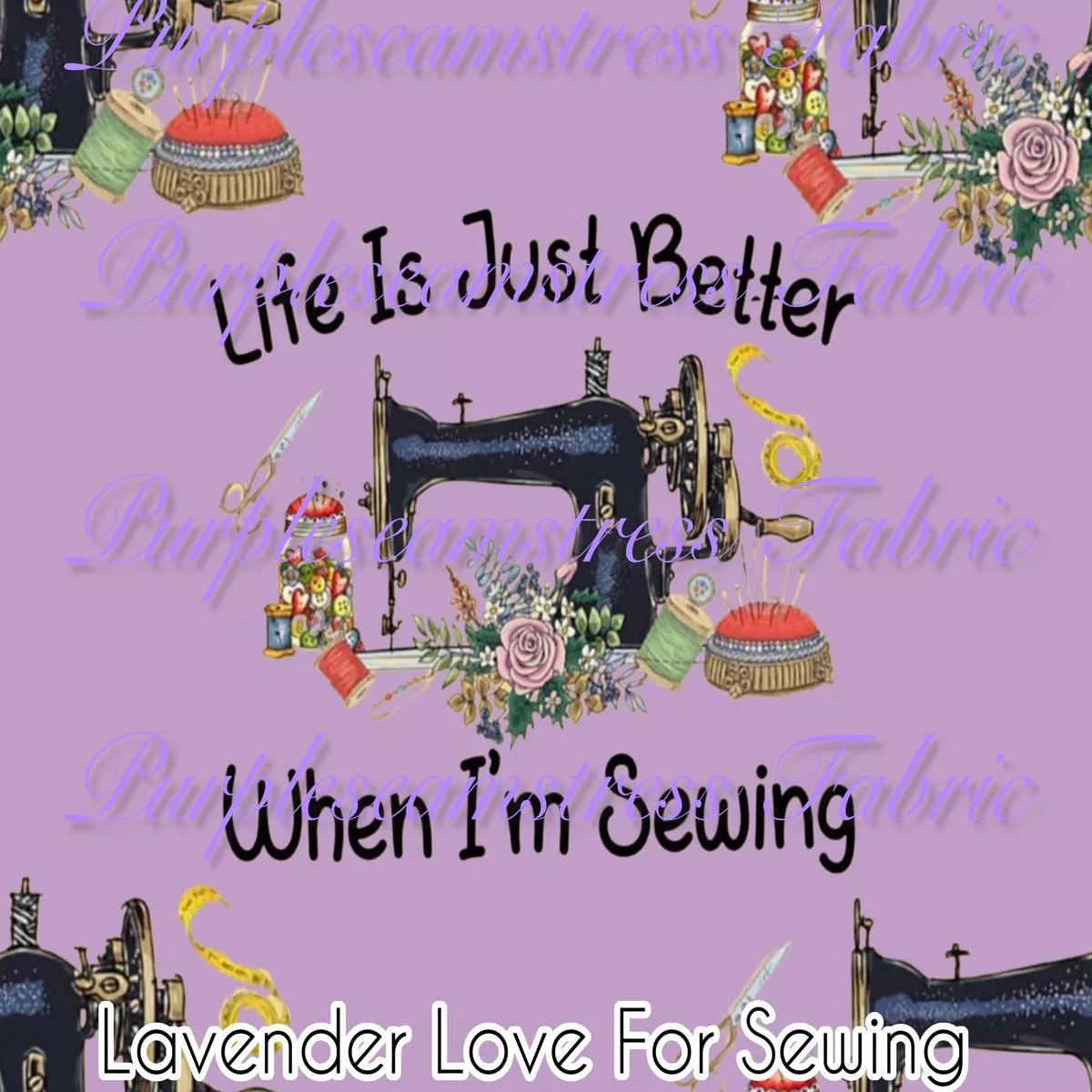 Lavender Love For SewingFabric