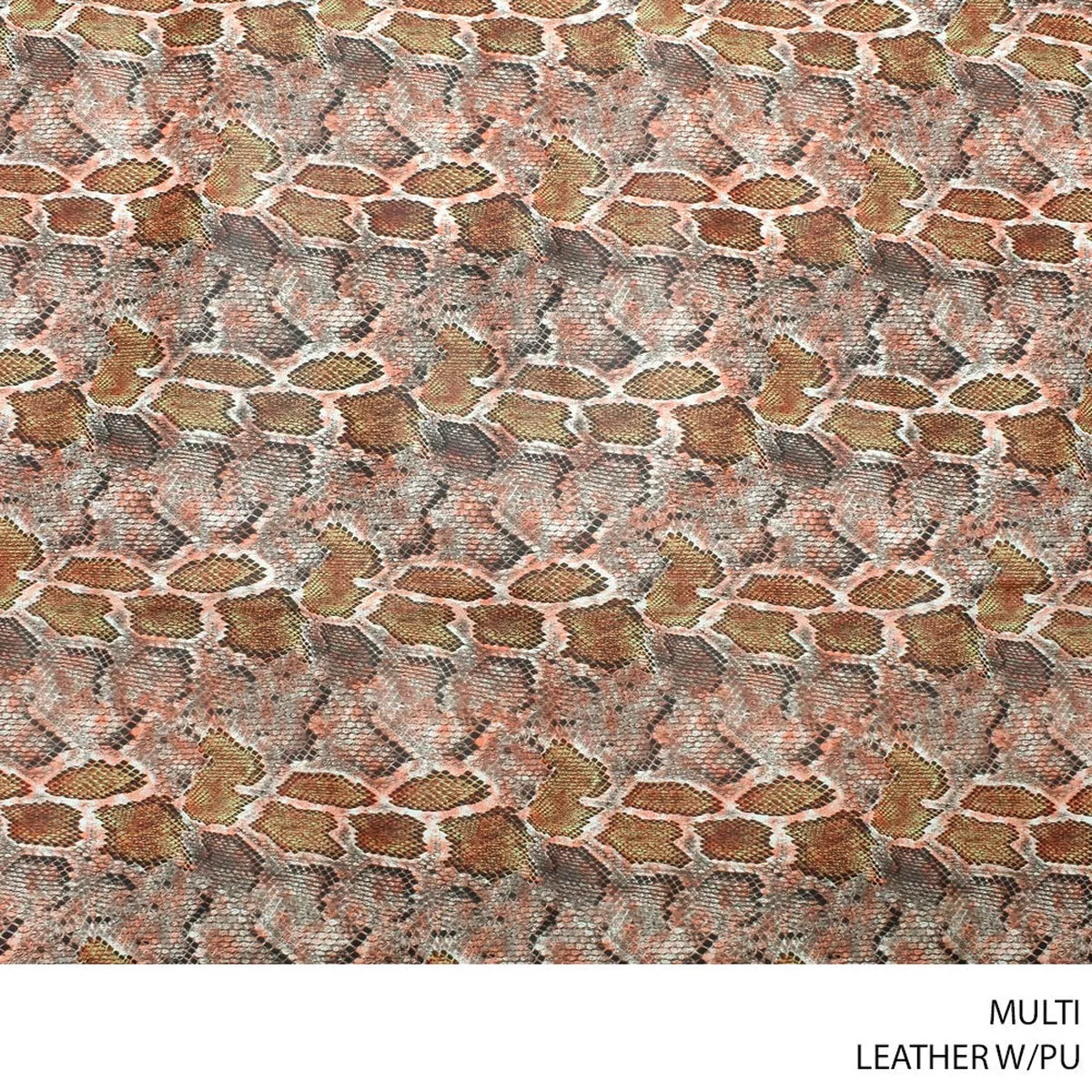 LEATHER W/PU FABRIC MULTI