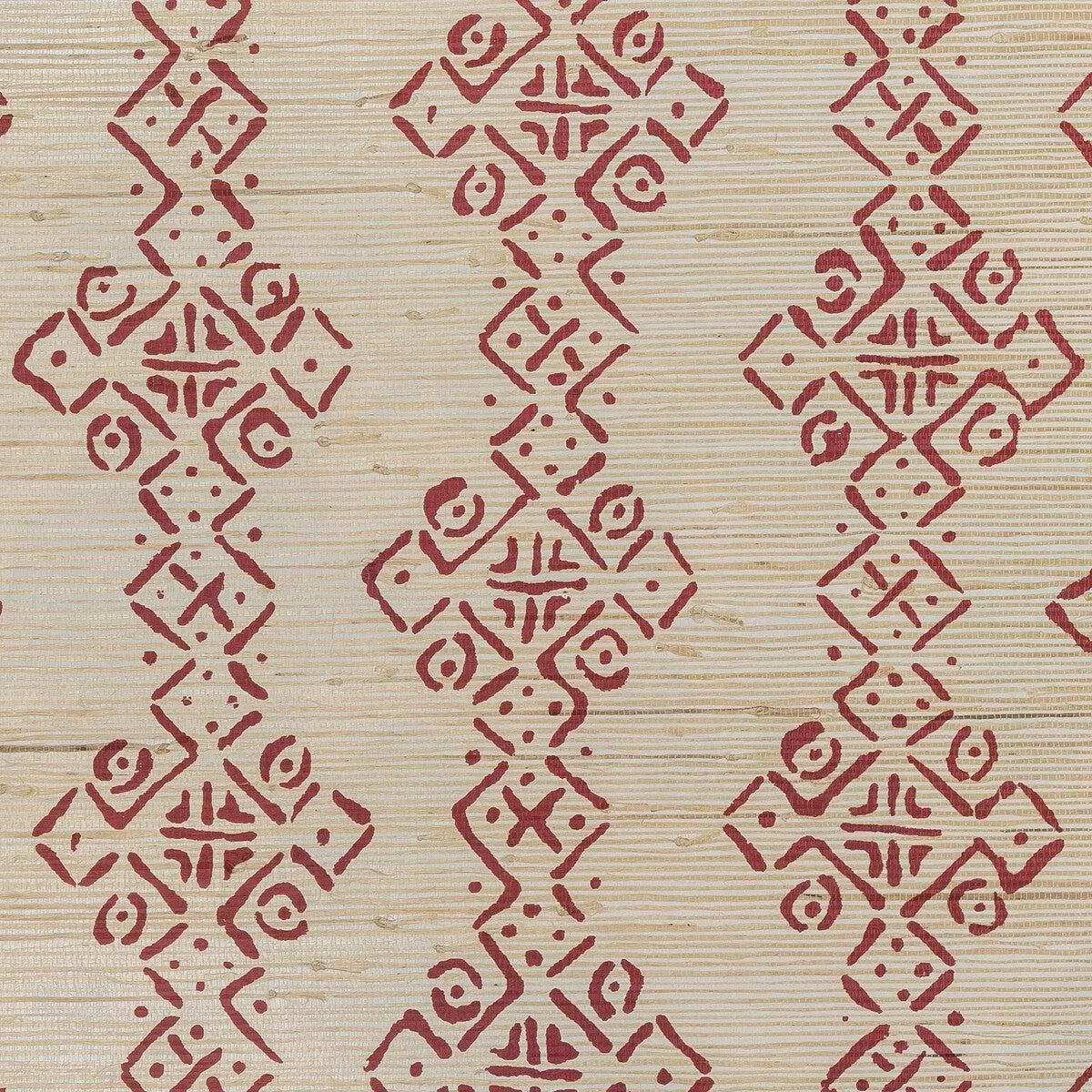 LEE JOFA – MALI GRASSCLOTH- RUBY – Wallcovering by the Yard – RUBY