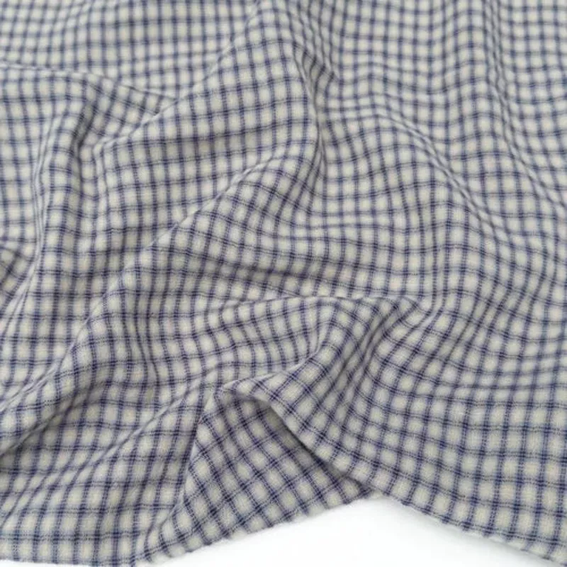 Lennon Double Gauze – Oat/Chambray