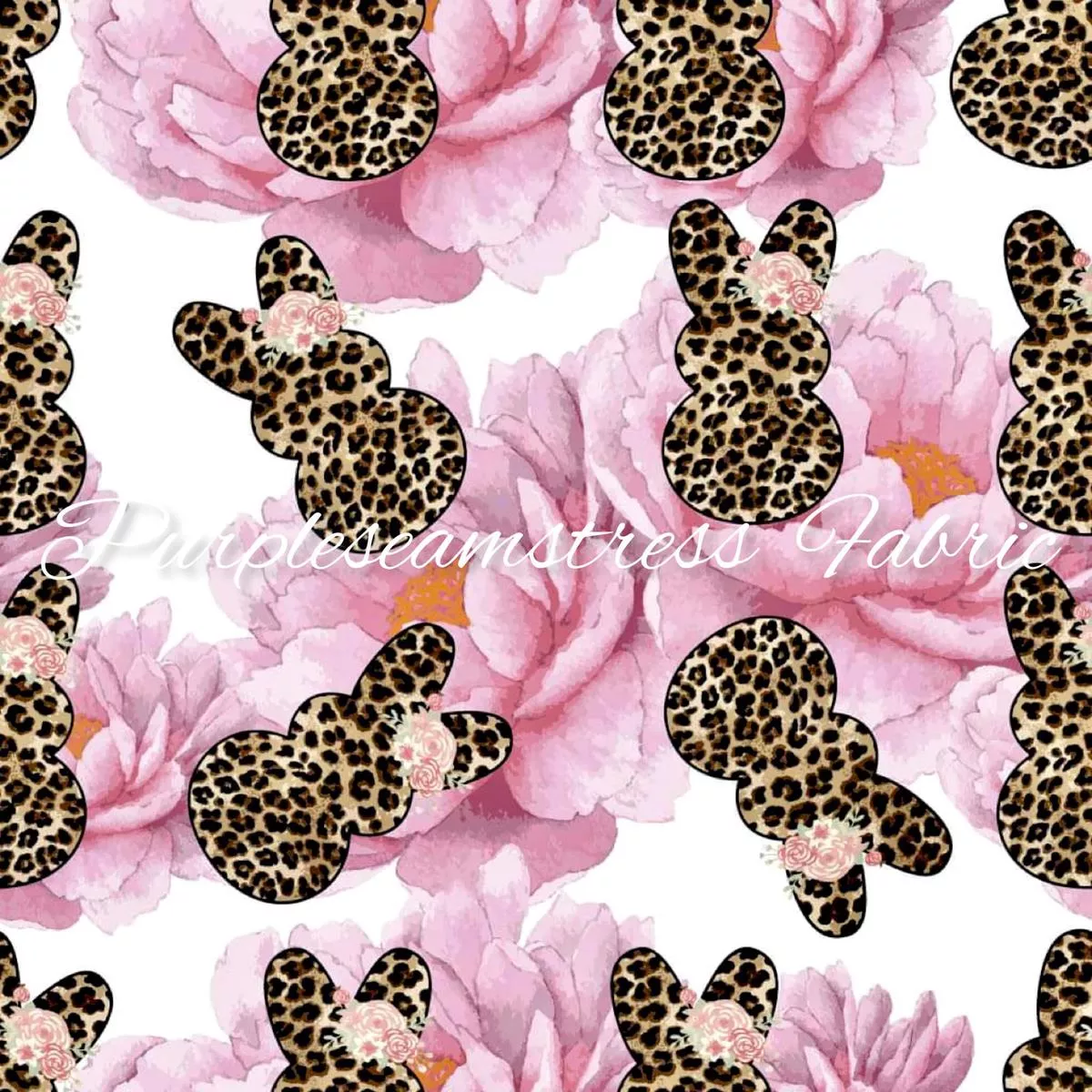 Leopard Bunny PeepsFabric