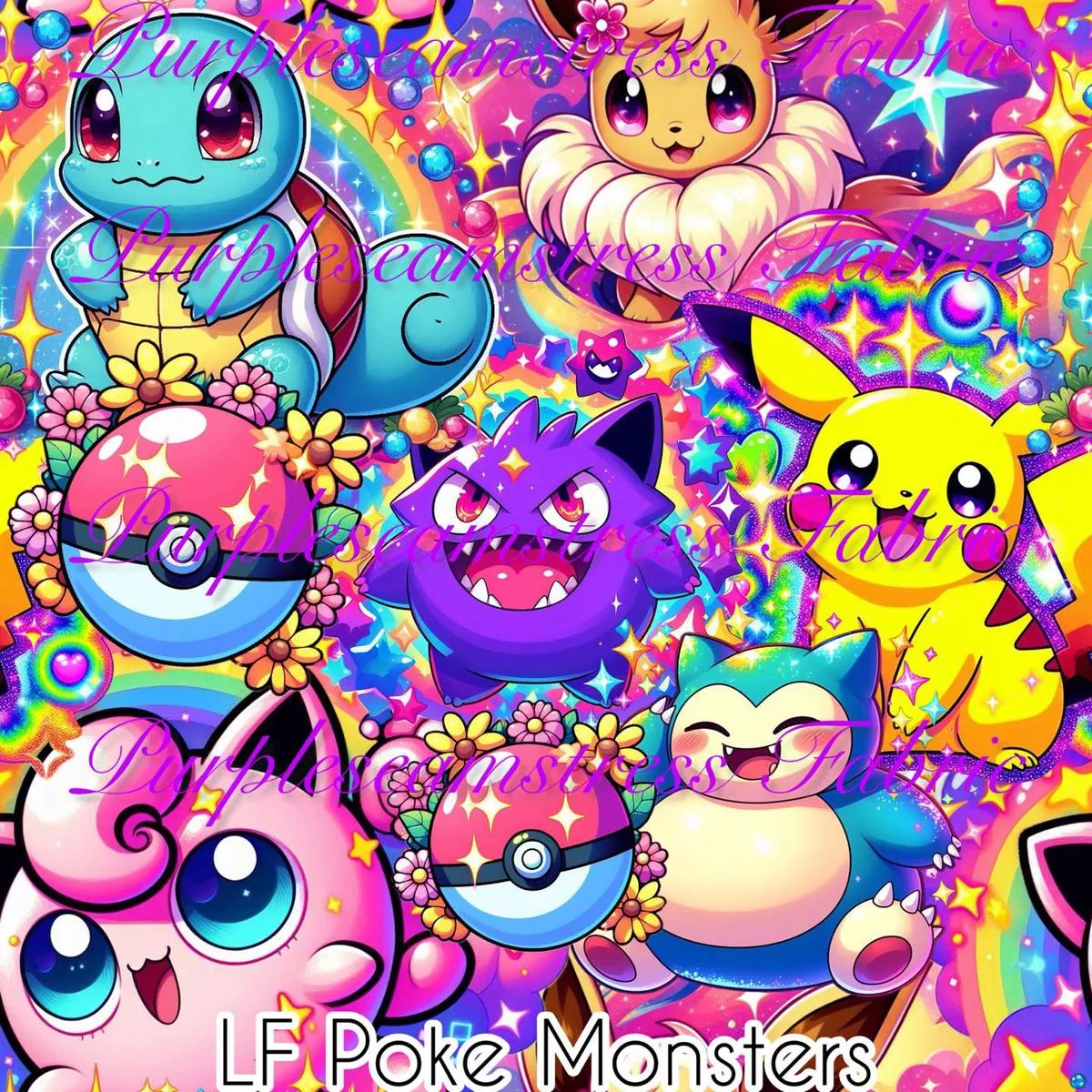 LF Poke MonstersFabric
