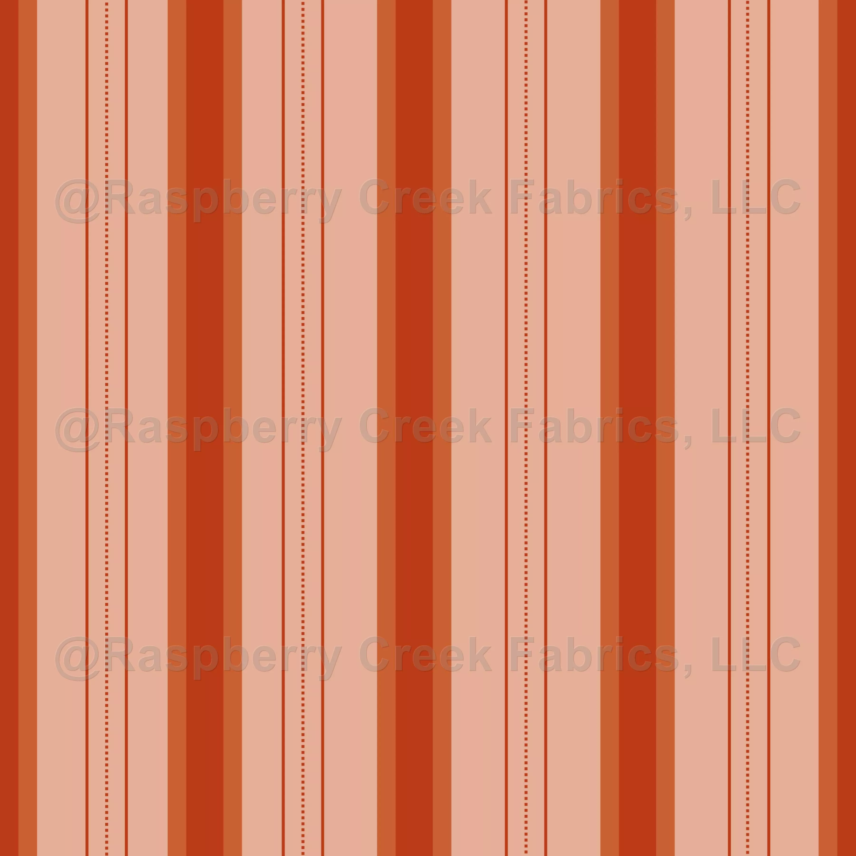Light Orange & Dark Orange Thick and Thin Stripes