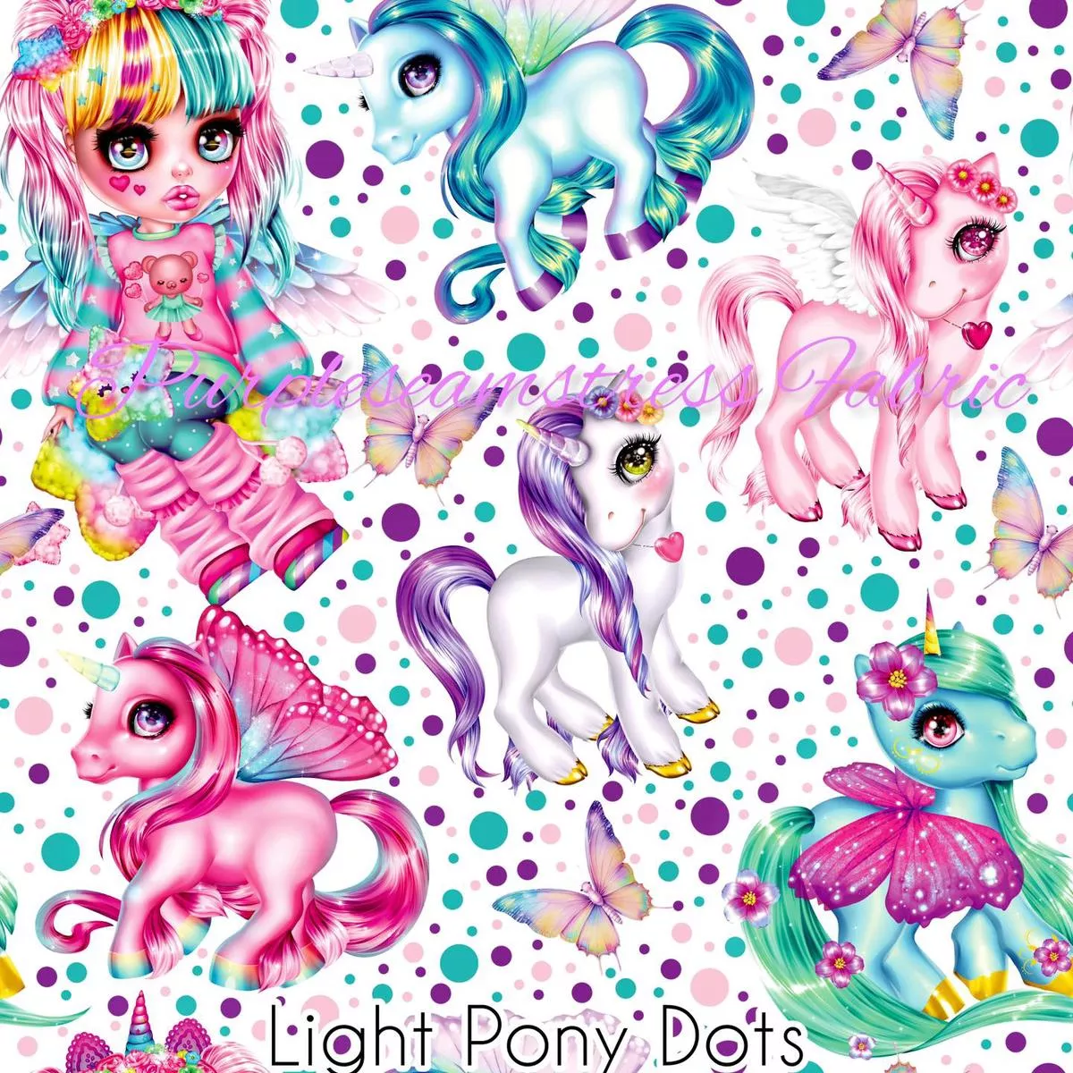 Light Pony DotsFabric
