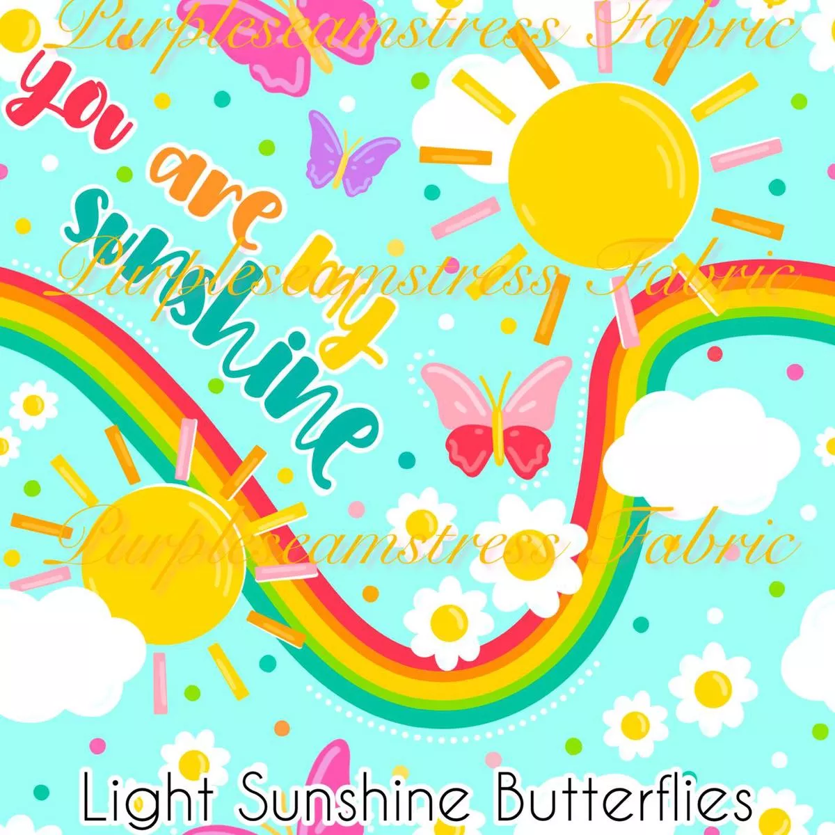Light Sunshine ButterfliesFabri…