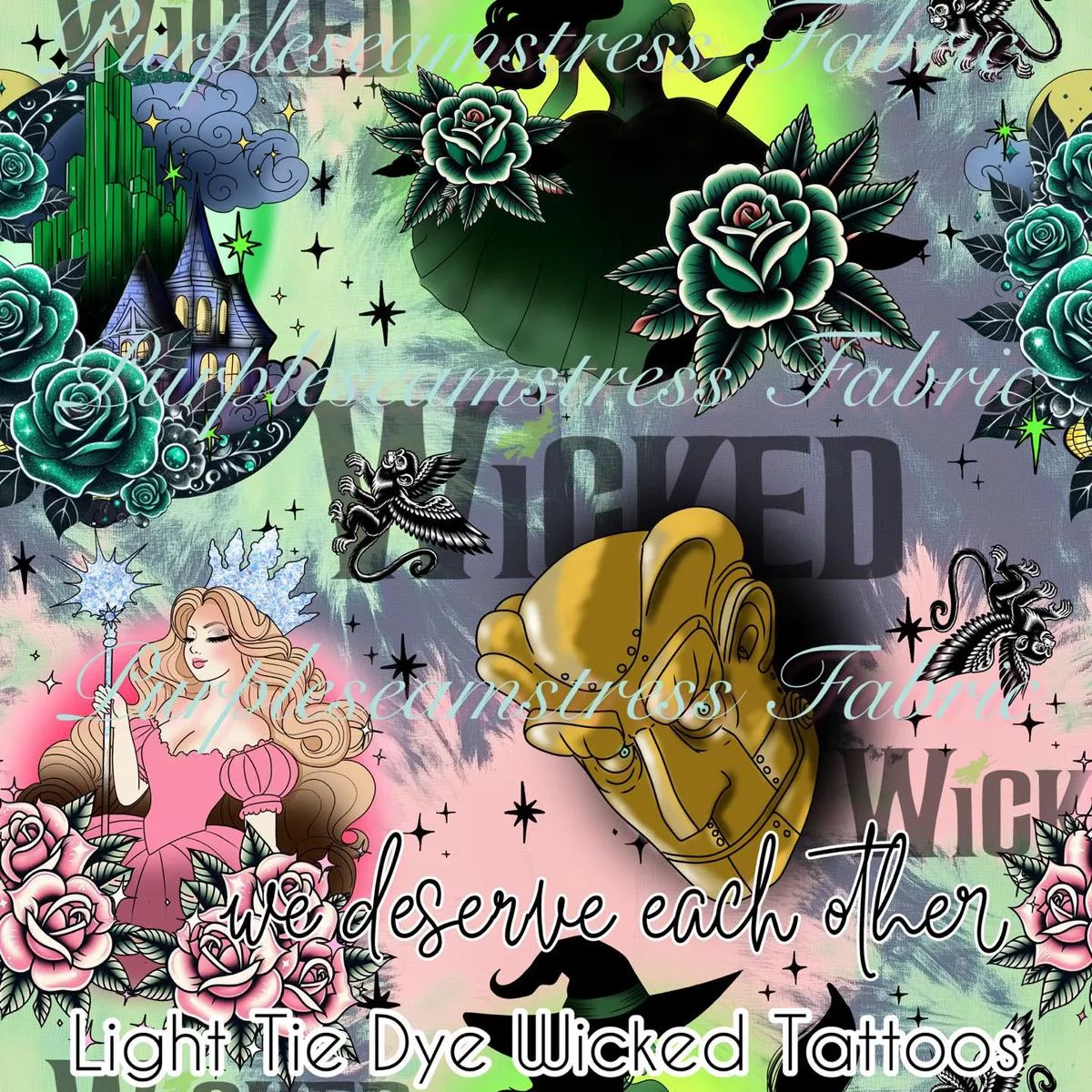 Light Tie Dye Wicked TattoosFab…