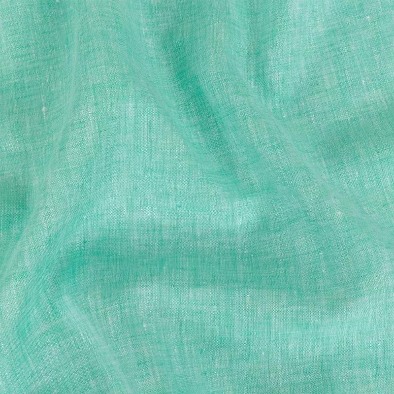Lightweight Linen Chambray – Heathered Cascade – Minerva Collection
