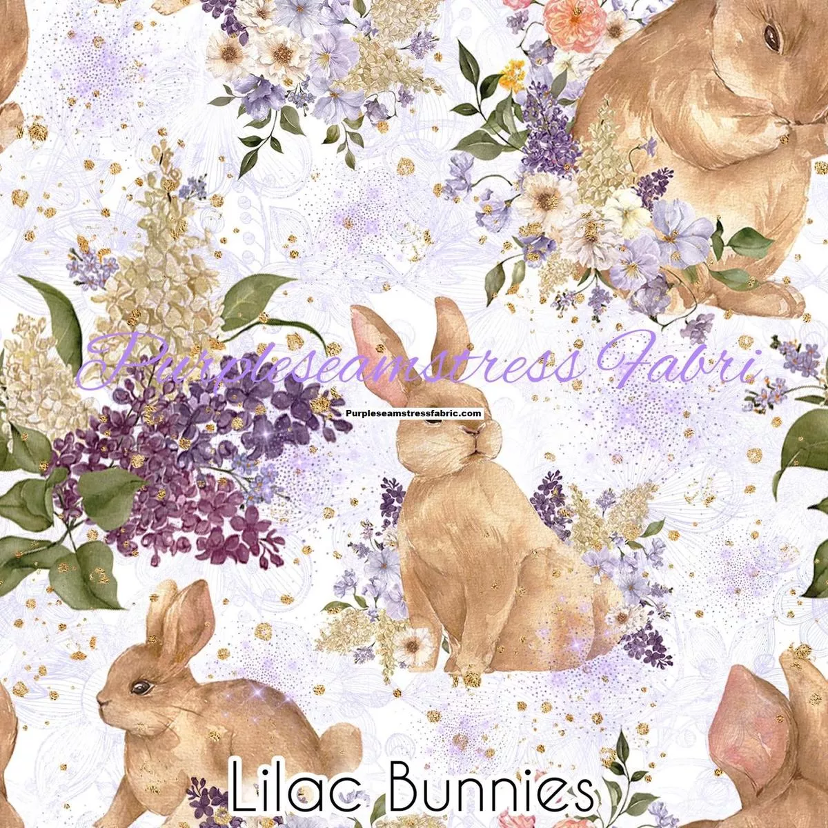Lilac BunniesFabric