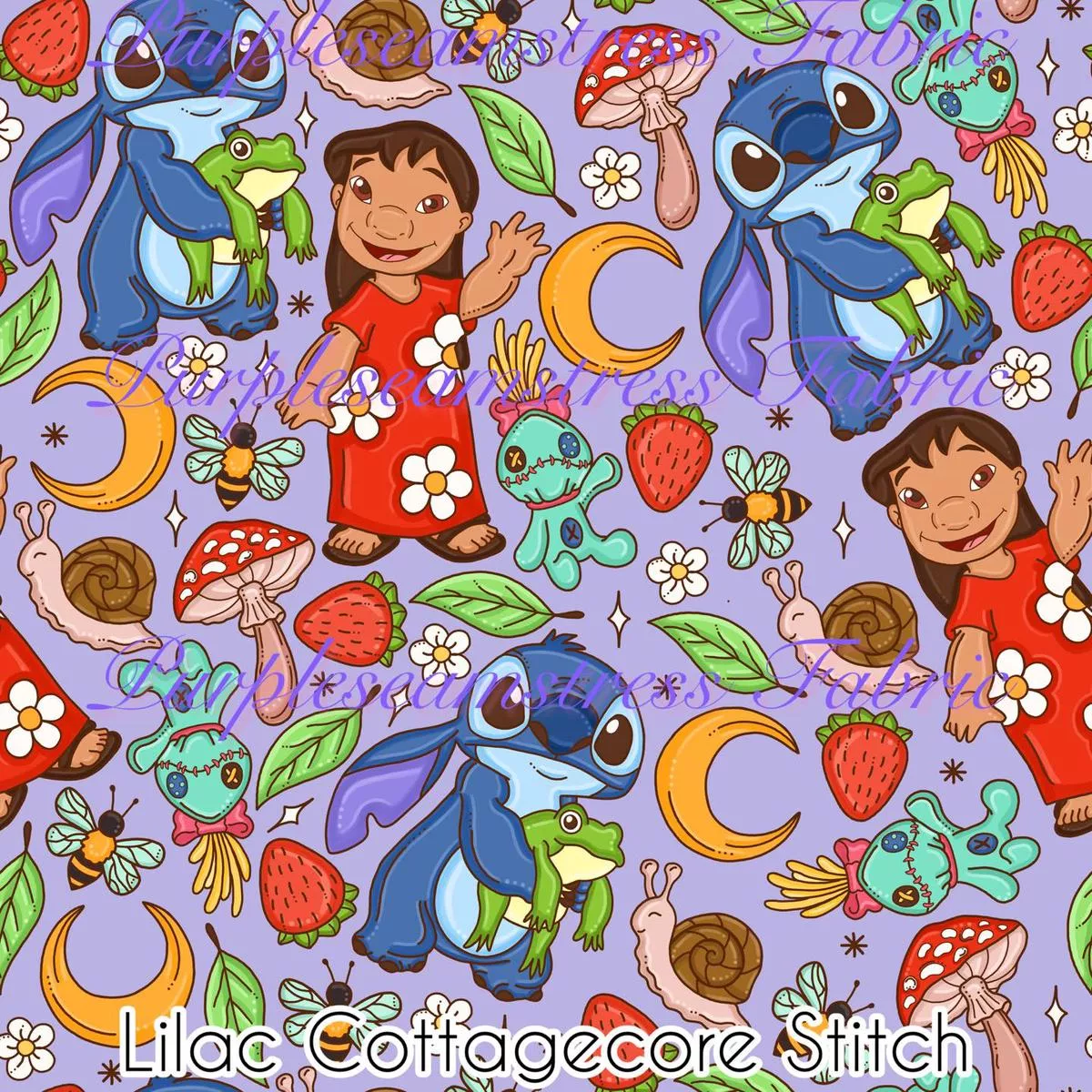 Lilac Cottagecore StitchFabric