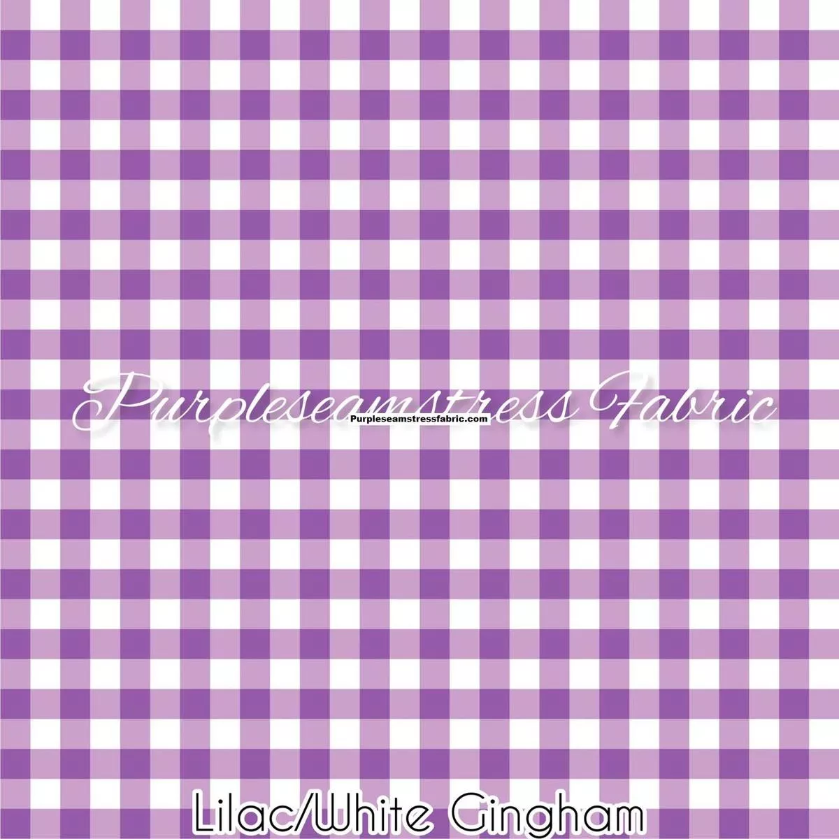 Lilac/White GinghamFabric