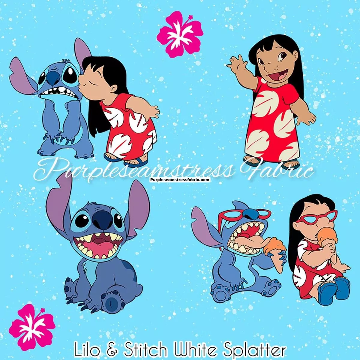 Lilo & Stitch White Splatter …