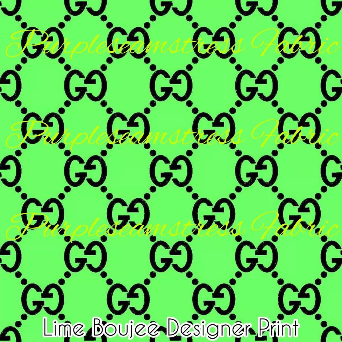 Lime Boujee Designer PrintFabri…