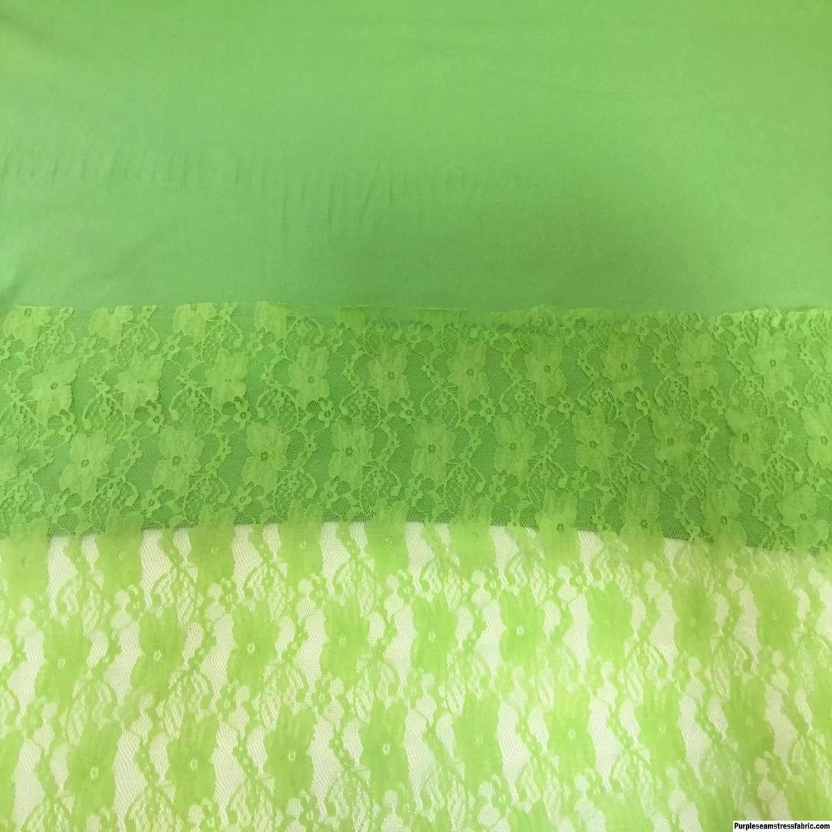 Lime Stretch LaceFabric