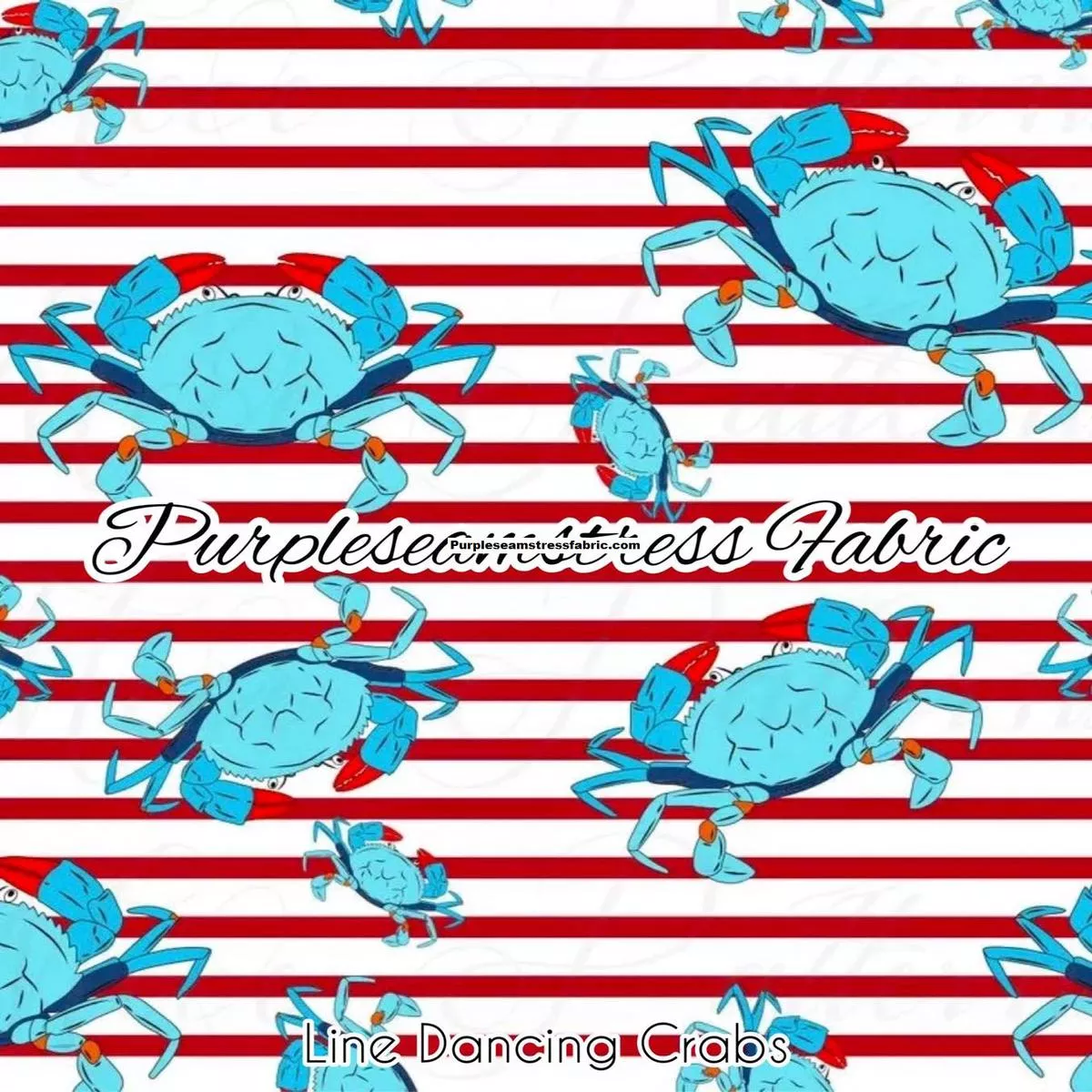 Line Dancing CrabsFabric
