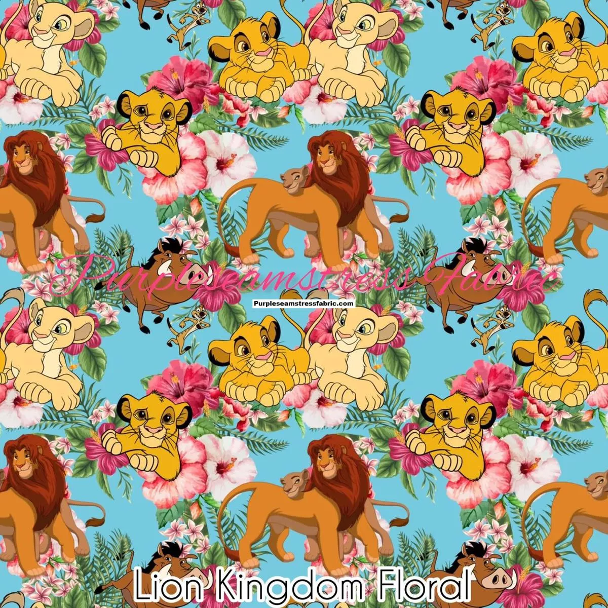 Lion King FloralFabric
