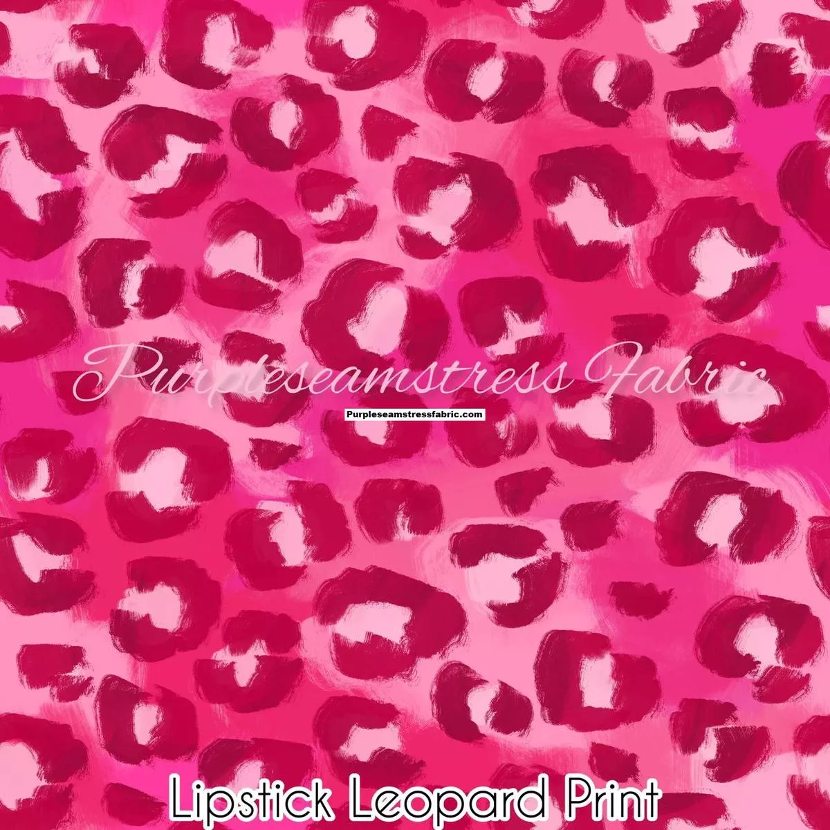 Lipstick Leopard PrintFabric