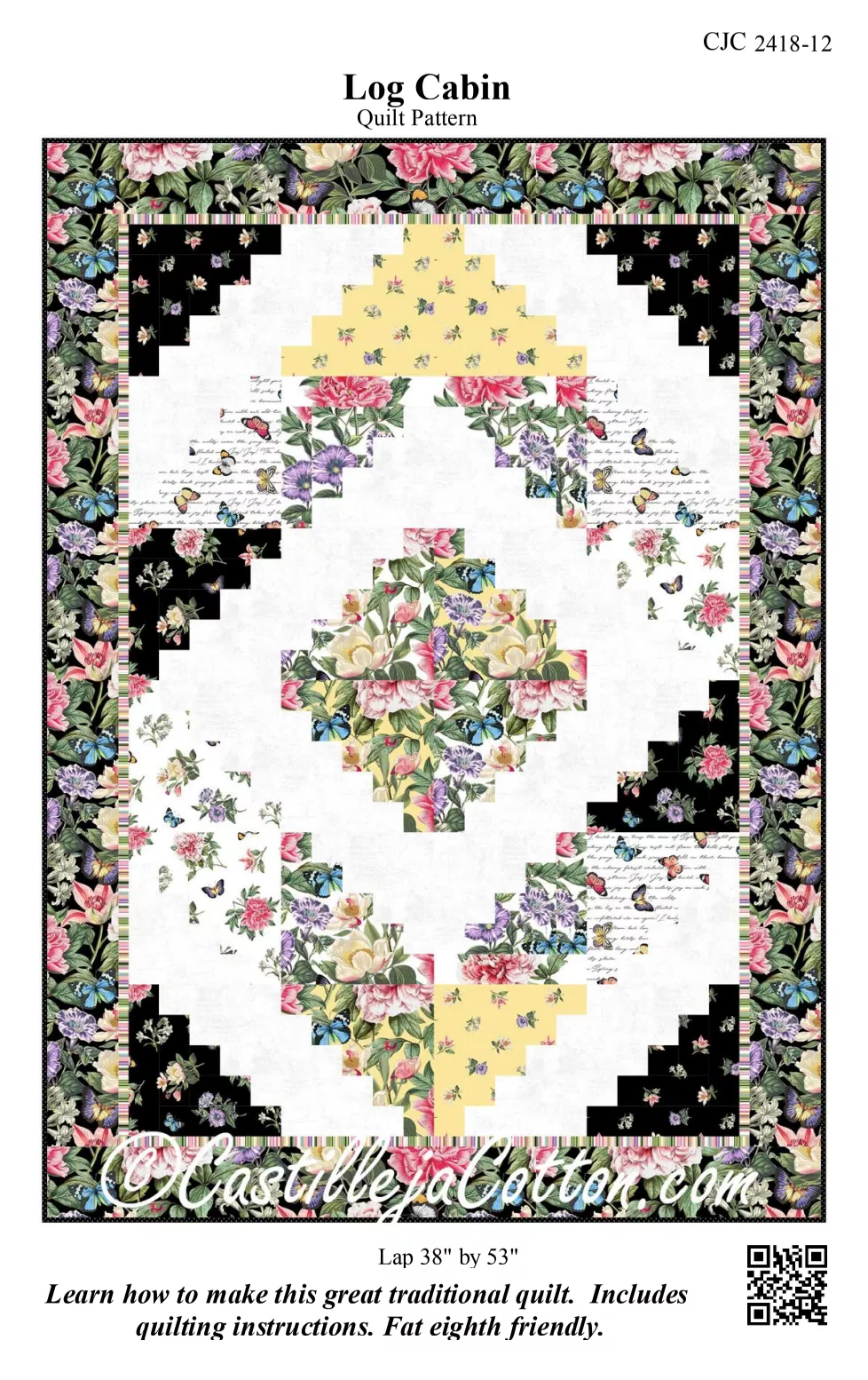 Log Cabin Downloadable Pattern