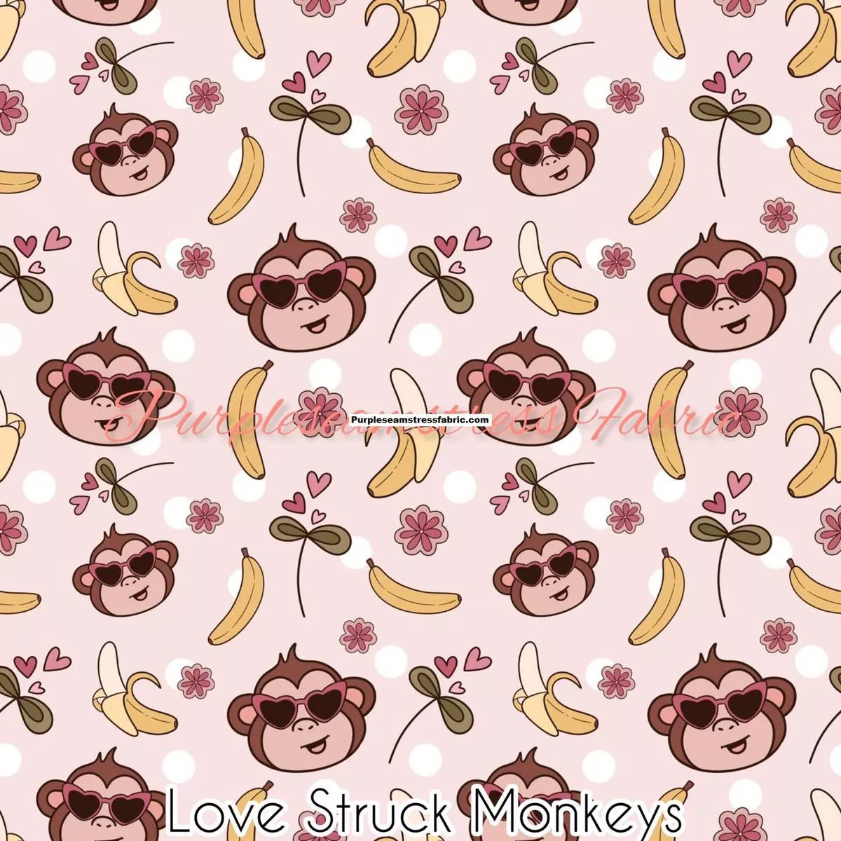 Love Struck MonkeysFabric
